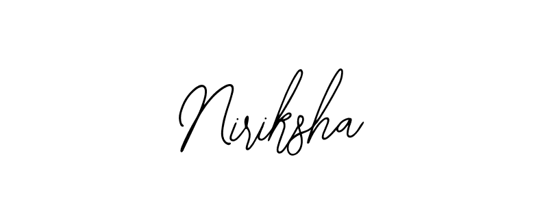 Make a beautiful signature design for name Niriksha. With this signature (Bearetta-2O07w) style, you can create a handwritten signature for free. Niriksha signature style 12 images and pictures png