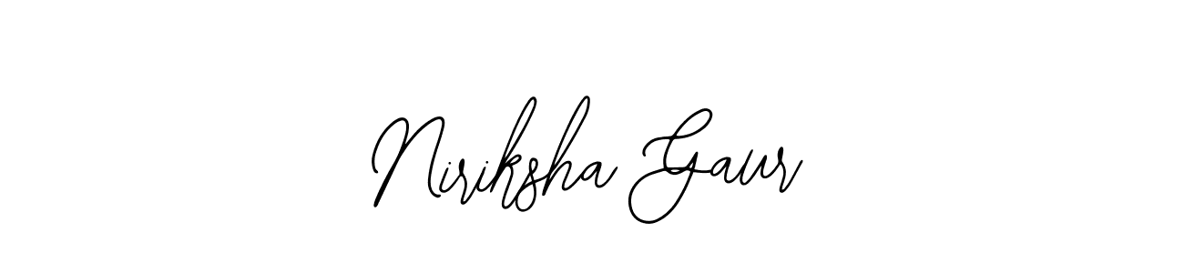 Similarly Bearetta-2O07w is the best handwritten signature design. Signature creator online .You can use it as an online autograph creator for name Niriksha Gaur. Niriksha Gaur signature style 12 images and pictures png