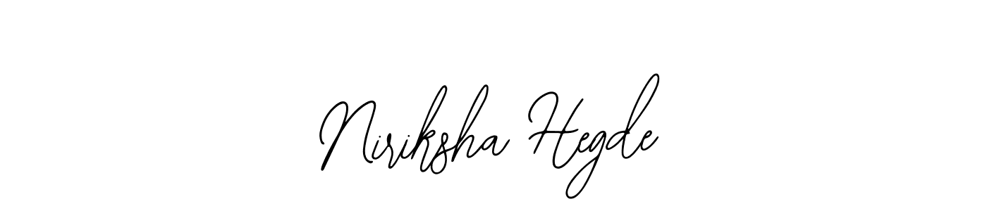 Also we have Niriksha Hegde name is the best signature style. Create professional handwritten signature collection using Bearetta-2O07w autograph style. Niriksha Hegde signature style 12 images and pictures png