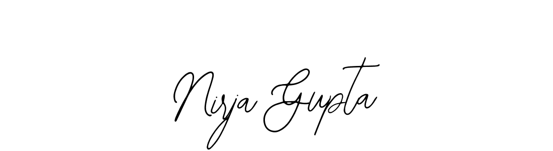 How to make Nirja Gupta name signature. Use Bearetta-2O07w style for creating short signs online. This is the latest handwritten sign. Nirja Gupta signature style 12 images and pictures png