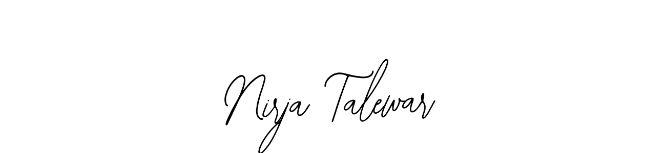 This is the best signature style for the Nirja Talewar name. Also you like these signature font (Bearetta-2O07w). Mix name signature. Nirja Talewar signature style 12 images and pictures png