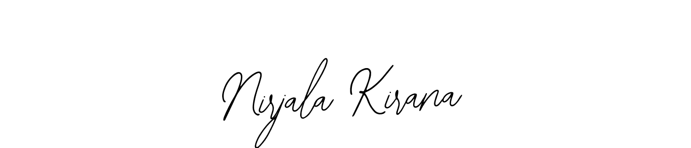 Similarly Bearetta-2O07w is the best handwritten signature design. Signature creator online .You can use it as an online autograph creator for name Nirjala Kirana. Nirjala Kirana signature style 12 images and pictures png