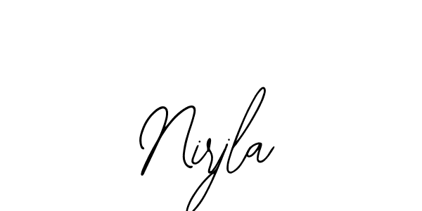 You should practise on your own different ways (Bearetta-2O07w) to write your name (Nirjla) in signature. don't let someone else do it for you. Nirjla signature style 12 images and pictures png