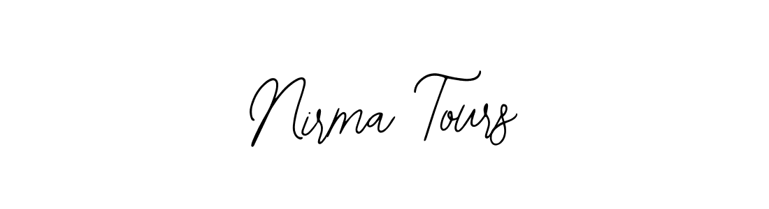 How to make Nirma Tours name signature. Use Bearetta-2O07w style for creating short signs online. This is the latest handwritten sign. Nirma Tours signature style 12 images and pictures png