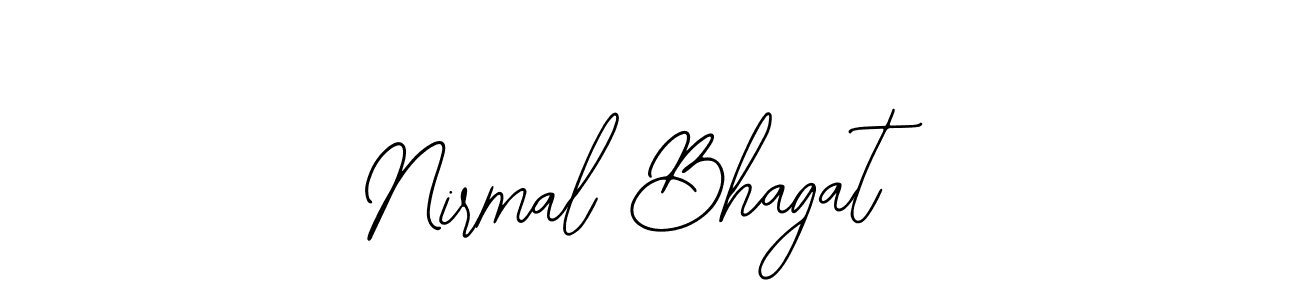 The best way (Bearetta-2O07w) to make a short signature is to pick only two or three words in your name. The name Nirmal Bhagat include a total of six letters. For converting this name. Nirmal Bhagat signature style 12 images and pictures png