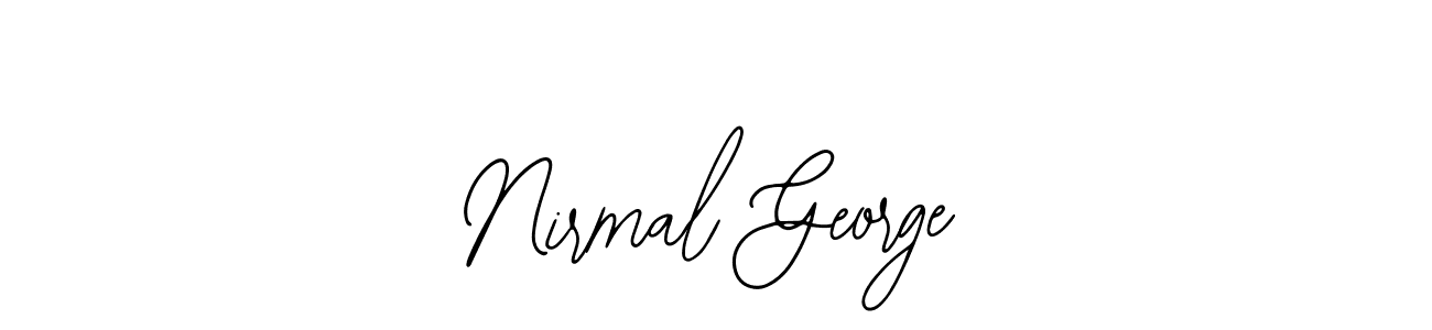 How to make Nirmal George name signature. Use Bearetta-2O07w style for creating short signs online. This is the latest handwritten sign. Nirmal George signature style 12 images and pictures png