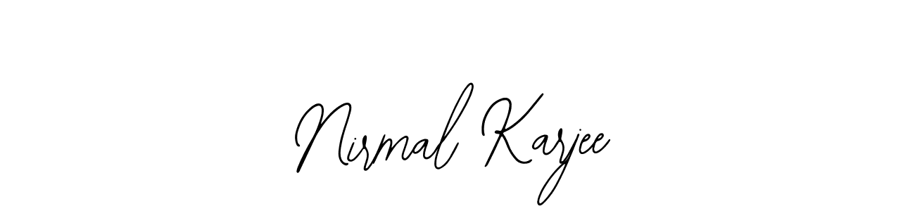 Also we have Nirmal Karjee name is the best signature style. Create professional handwritten signature collection using Bearetta-2O07w autograph style. Nirmal Karjee signature style 12 images and pictures png