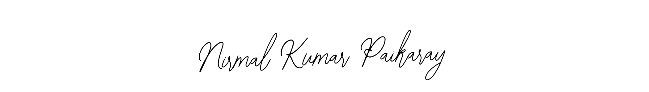 This is the best signature style for the Nirmal Kumar Paikaray name. Also you like these signature font (Bearetta-2O07w). Mix name signature. Nirmal Kumar Paikaray signature style 12 images and pictures png