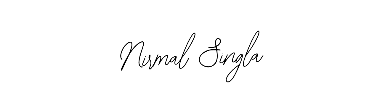 Create a beautiful signature design for name Nirmal Singla. With this signature (Bearetta-2O07w) fonts, you can make a handwritten signature for free. Nirmal Singla signature style 12 images and pictures png