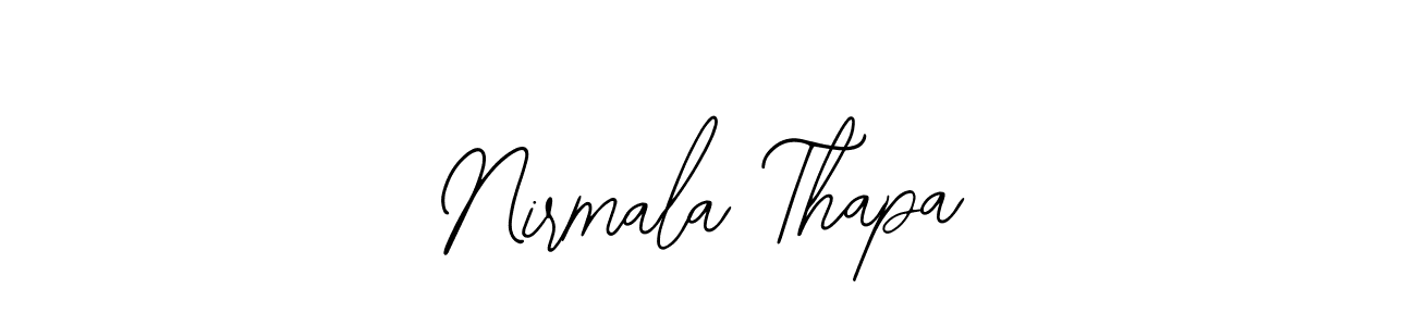 Similarly Bearetta-2O07w is the best handwritten signature design. Signature creator online .You can use it as an online autograph creator for name Nirmala Thapa. Nirmala Thapa signature style 12 images and pictures png