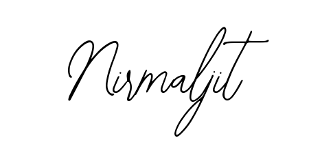 A sleek calligraphic signature for name Nirmaljit utilizing Bearetta-2O07w styling. Great for adding personal signatures to photos and art. Nirmaljit signature style 12 images and pictures png