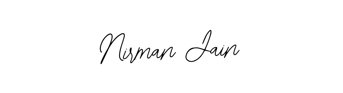 Nirman Jain stylish signature style. Best Handwritten Sign (Bearetta-2O07w) for my name. Handwritten Signature Collection Ideas for my name Nirman Jain. Nirman Jain signature style 12 images and pictures png