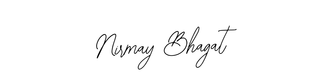 Nirmay Bhagat stylish signature style. Best Handwritten Sign (Bearetta-2O07w) for my name. Handwritten Signature Collection Ideas for my name Nirmay Bhagat. Nirmay Bhagat signature style 12 images and pictures png