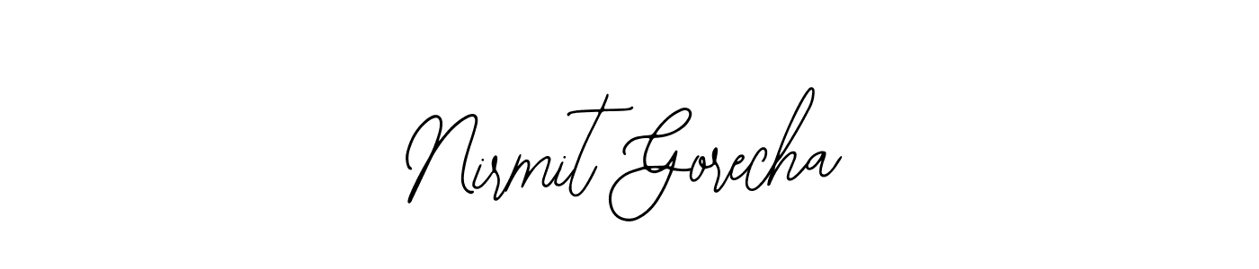 Make a beautiful signature design for name Nirmit Gorecha. Use this online signature maker to create a handwritten signature for free. Nirmit Gorecha signature style 12 images and pictures png