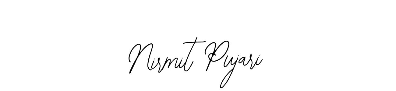 Create a beautiful signature design for name Nirmit Pujari. With this signature (Bearetta-2O07w) fonts, you can make a handwritten signature for free. Nirmit Pujari signature style 12 images and pictures png