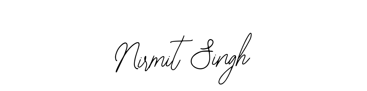 Design your own signature with our free online signature maker. With this signature software, you can create a handwritten (Bearetta-2O07w) signature for name Nirmit Singh. Nirmit Singh signature style 12 images and pictures png