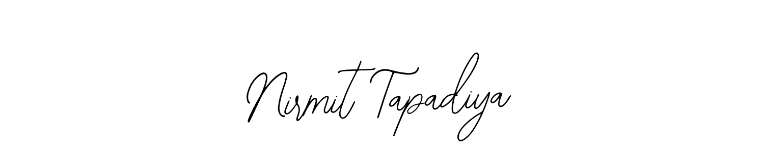 Design your own signature with our free online signature maker. With this signature software, you can create a handwritten (Bearetta-2O07w) signature for name Nirmit Tapadiya. Nirmit Tapadiya signature style 12 images and pictures png