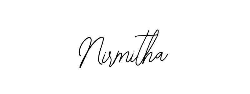 You should practise on your own different ways (Bearetta-2O07w) to write your name (Nirmitha) in signature. don't let someone else do it for you. Nirmitha signature style 12 images and pictures png