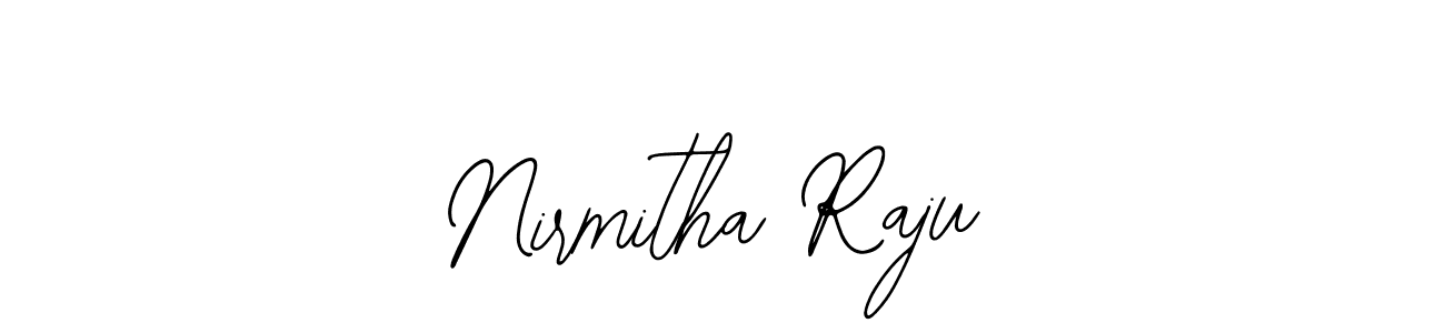 Also You can easily find your signature by using the search form. We will create Nirmitha Raju name handwritten signature images for you free of cost using Bearetta-2O07w sign style. Nirmitha Raju signature style 12 images and pictures png