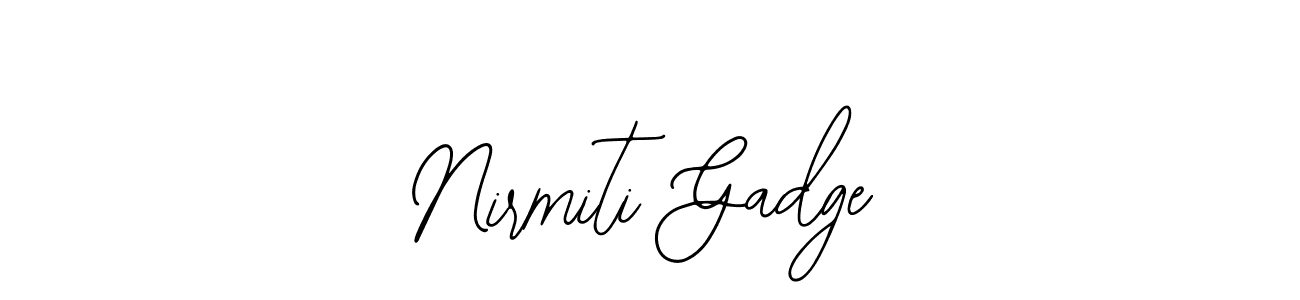 Also we have Nirmiti Gadge name is the best signature style. Create professional handwritten signature collection using Bearetta-2O07w autograph style. Nirmiti Gadge signature style 12 images and pictures png
