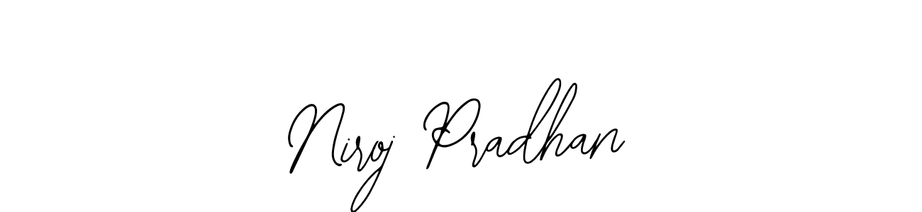 Use a signature maker to create a handwritten signature online. With this signature software, you can design (Bearetta-2O07w) your own signature for name Niroj Pradhan. Niroj Pradhan signature style 12 images and pictures png