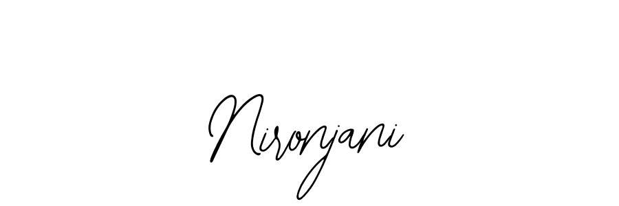 if you are searching for the best signature style for your name Nironjani. so please give up your signature search. here we have designed multiple signature styles  using Bearetta-2O07w. Nironjani signature style 12 images and pictures png