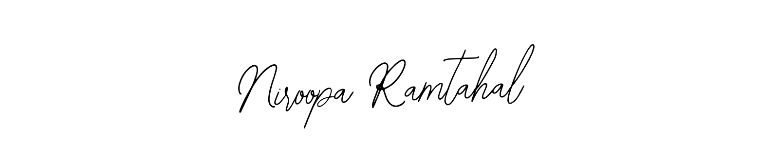 The best way (Bearetta-2O07w) to make a short signature is to pick only two or three words in your name. The name Niroopa Ramtahal include a total of six letters. For converting this name. Niroopa Ramtahal signature style 12 images and pictures png