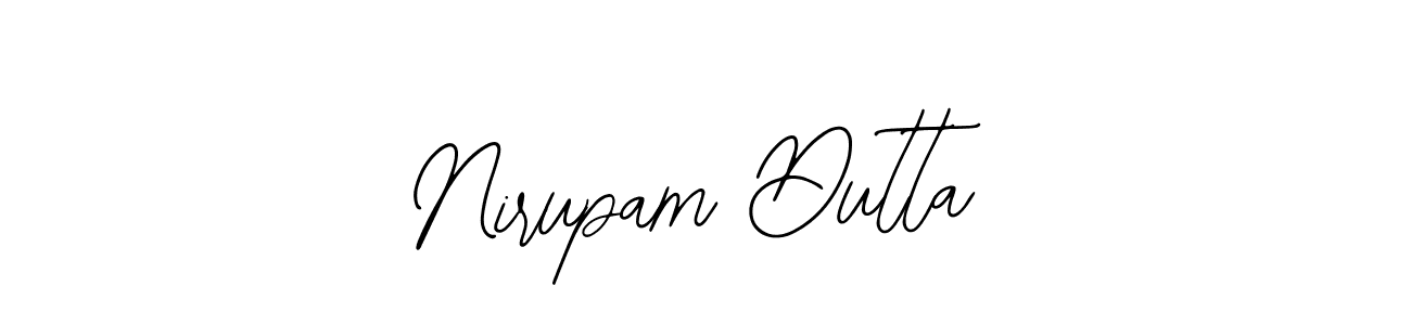 You should practise on your own different ways (Bearetta-2O07w) to write your name (Nirupam Dutta) in signature. don't let someone else do it for you. Nirupam Dutta signature style 12 images and pictures png
