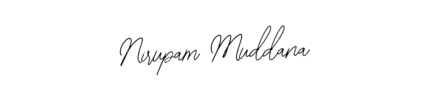 Use a signature maker to create a handwritten signature online. With this signature software, you can design (Bearetta-2O07w) your own signature for name Nirupam Muddana. Nirupam Muddana signature style 12 images and pictures png