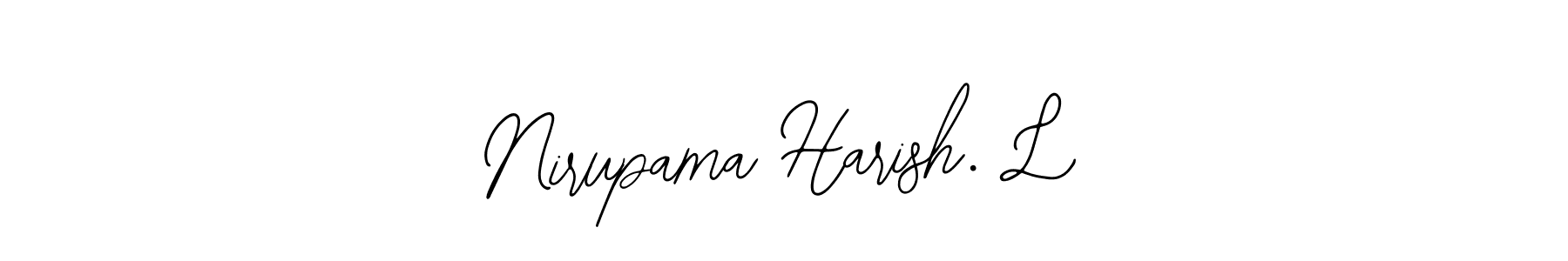 Nirupama Harish. L stylish signature style. Best Handwritten Sign (Bearetta-2O07w) for my name. Handwritten Signature Collection Ideas for my name Nirupama Harish. L. Nirupama Harish. L signature style 12 images and pictures png