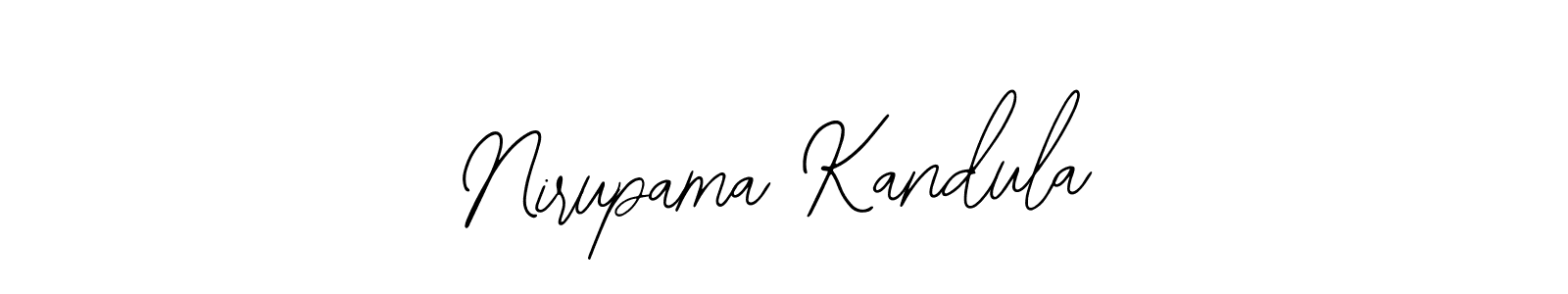 Make a beautiful signature design for name Nirupama Kandula. Use this online signature maker to create a handwritten signature for free. Nirupama Kandula signature style 12 images and pictures png