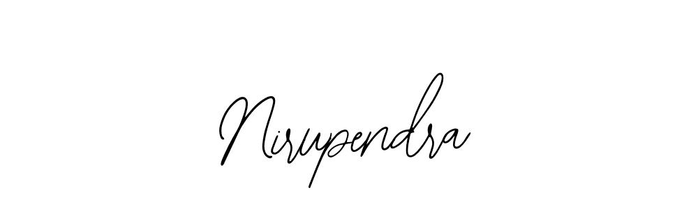 You should practise on your own different ways (Bearetta-2O07w) to write your name (Nirupendra) in signature. don't let someone else do it for you. Nirupendra signature style 12 images and pictures png