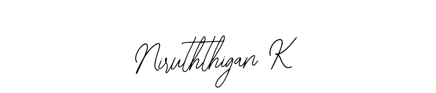 Bearetta-2O07w is a professional signature style that is perfect for those who want to add a touch of class to their signature. It is also a great choice for those who want to make their signature more unique. Get Niruththigan K name to fancy signature for free. Niruththigan K signature style 12 images and pictures png