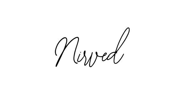 You should practise on your own different ways (Bearetta-2O07w) to write your name (Nirved) in signature. don't let someone else do it for you. Nirved signature style 12 images and pictures png