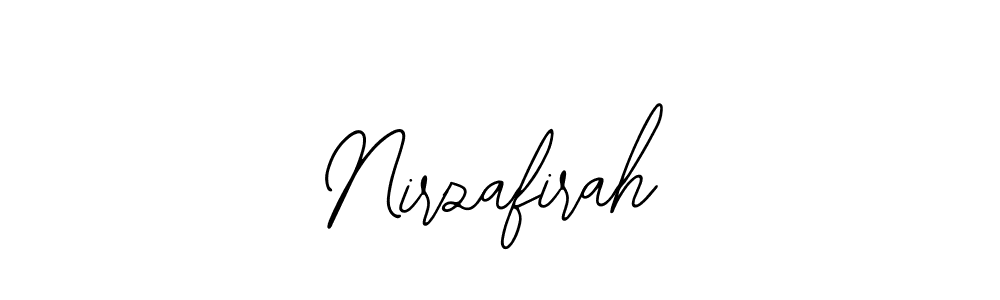 How to make Nirzafirah signature? Bearetta-2O07w is a professional autograph style. Create handwritten signature for Nirzafirah name. Nirzafirah signature style 12 images and pictures png