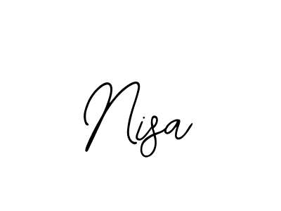 How to Draw Nisa signature style? Bearetta-2O07w is a latest design signature styles for name Nisa. Nisa signature style 12 images and pictures png