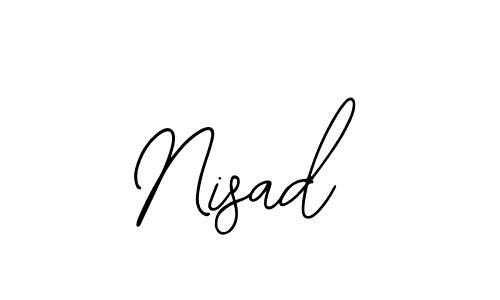 How to make Nisad name signature. Use Bearetta-2O07w style for creating short signs online. This is the latest handwritten sign. Nisad signature style 12 images and pictures png