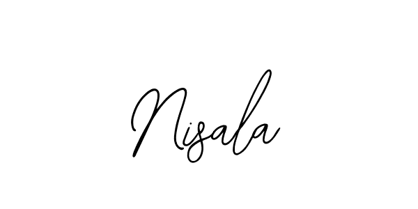 if you are searching for the best signature style for your name Nisala. so please give up your signature search. here we have designed multiple signature styles  using Bearetta-2O07w. Nisala signature style 12 images and pictures png