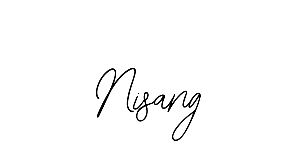 You should practise on your own different ways (Bearetta-2O07w) to write your name (Nisang) in signature. don't let someone else do it for you. Nisang signature style 12 images and pictures png