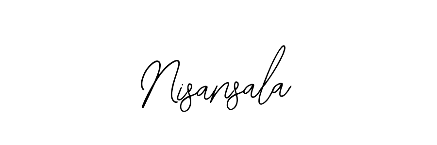 if you are searching for the best signature style for your name Nisansala. so please give up your signature search. here we have designed multiple signature styles  using Bearetta-2O07w. Nisansala signature style 12 images and pictures png