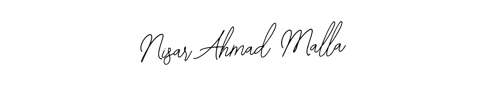 The best way (Bearetta-2O07w) to make a short signature is to pick only two or three words in your name. The name Nisar Ahmad Malla include a total of six letters. For converting this name. Nisar Ahmad Malla signature style 12 images and pictures png