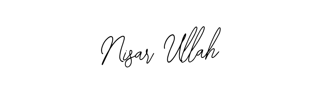 Here are the top 10 professional signature styles for the name Nisar Ullah. These are the best autograph styles you can use for your name. Nisar Ullah signature style 12 images and pictures png
