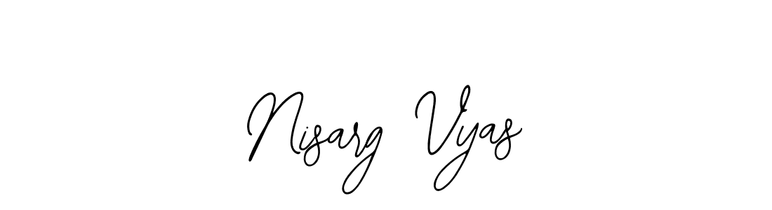 It looks lik you need a new signature style for name Nisarg Vyas. Design unique handwritten (Bearetta-2O07w) signature with our free signature maker in just a few clicks. Nisarg Vyas signature style 12 images and pictures png