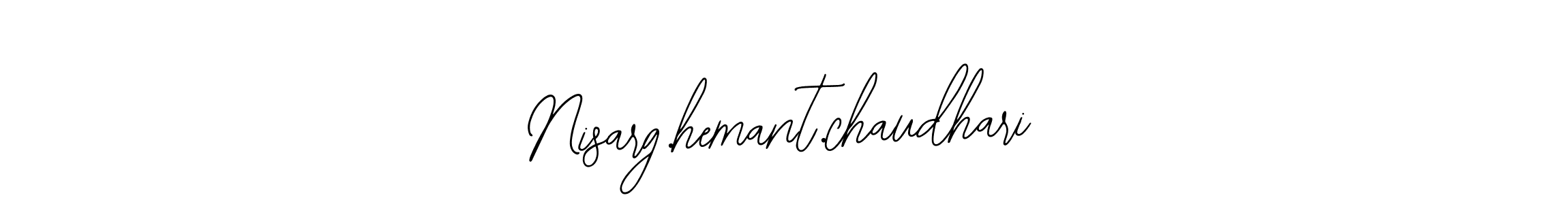 Design your own signature with our free online signature maker. With this signature software, you can create a handwritten (Bearetta-2O07w) signature for name Nisarg.hemant.chaudhari. Nisarg.hemant.chaudhari signature style 12 images and pictures png