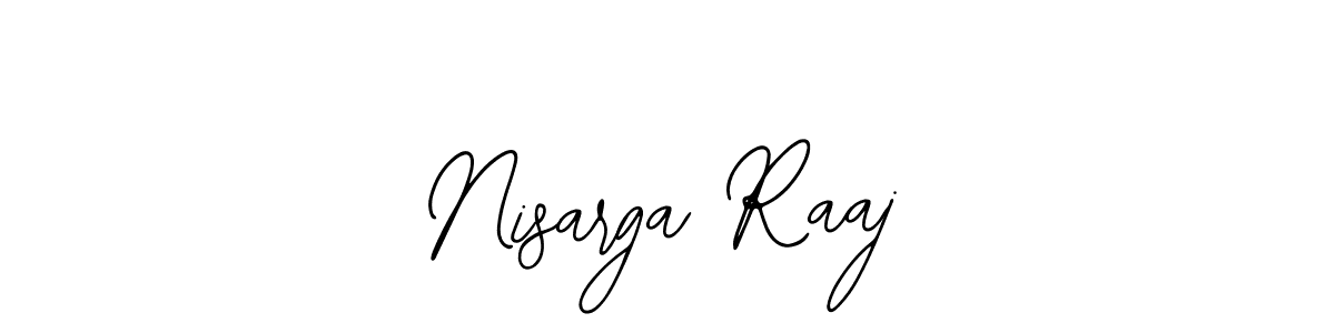 How to make Nisarga Raaj signature? Bearetta-2O07w is a professional autograph style. Create handwritten signature for Nisarga Raaj name. Nisarga Raaj signature style 12 images and pictures png