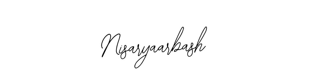 Create a beautiful signature design for name Nisaryaarbash. With this signature (Bearetta-2O07w) fonts, you can make a handwritten signature for free. Nisaryaarbash signature style 12 images and pictures png