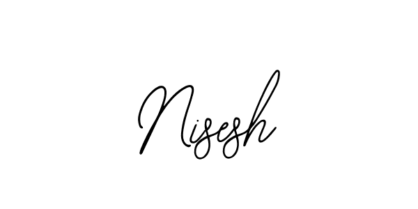 How to make Nisesh name signature. Use Bearetta-2O07w style for creating short signs online. This is the latest handwritten sign. Nisesh signature style 12 images and pictures png