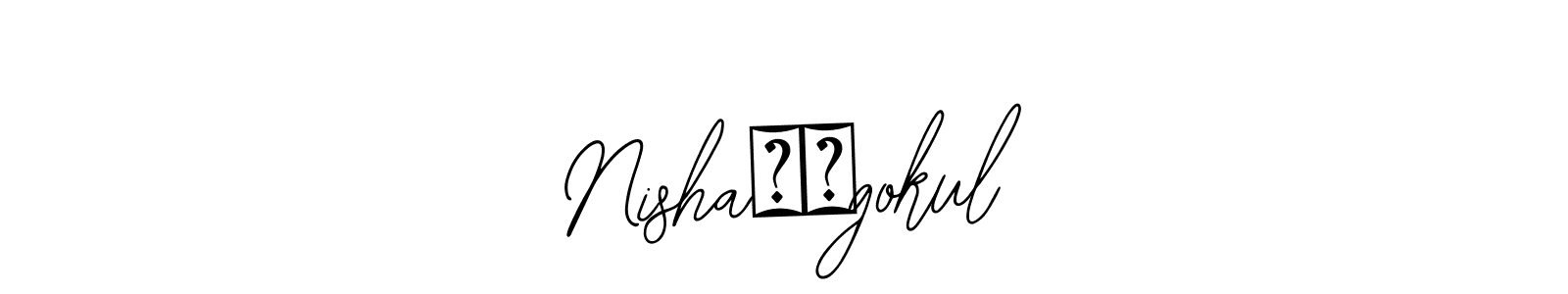 Design your own signature with our free online signature maker. With this signature software, you can create a handwritten (Bearetta-2O07w) signature for name Nisha❤️gokul. Nisha❤️gokul signature style 12 images and pictures png