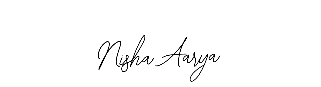 if you are searching for the best signature style for your name Nisha Aarya. so please give up your signature search. here we have designed multiple signature styles  using Bearetta-2O07w. Nisha Aarya signature style 12 images and pictures png