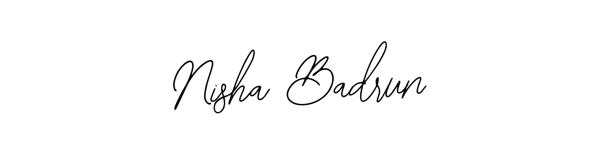 Also we have Nisha Badrun name is the best signature style. Create professional handwritten signature collection using Bearetta-2O07w autograph style. Nisha Badrun signature style 12 images and pictures png